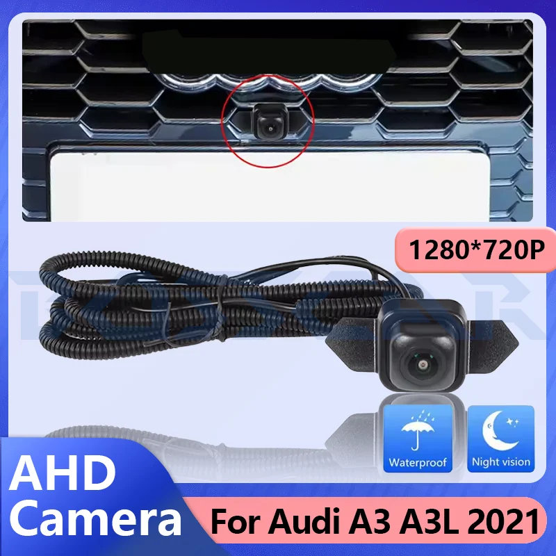 

Камера переднего вида для Audi A3 A3L 2021, OEM HD, автомобильная камера ночного видения «рыбий глаз», широкий угол 150 ° Система мониторинга парковки