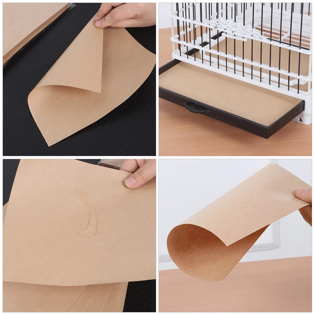 

1 Bag Of Bird Liner Pad Square Disposable Absorbent Non-Toxic Parrot Cage Bedding Mat For Pet Birds Cage Accessories