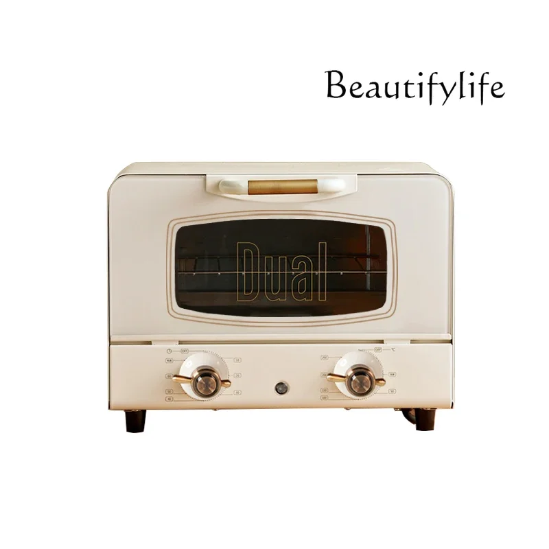 Simple Retro Style Family Mini Toaster Oven Exquisite Small Oven Stove