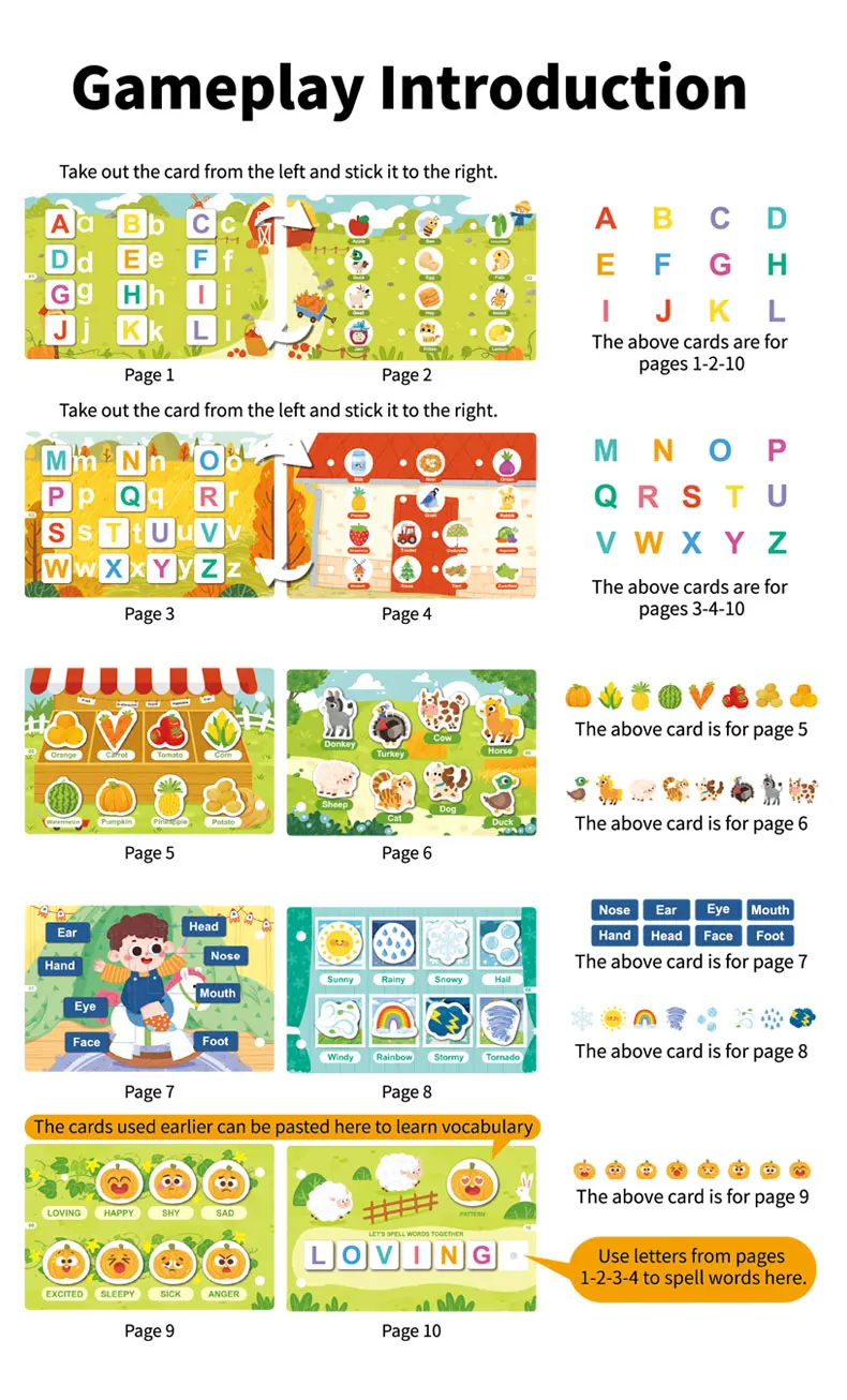 Montessori Baby Beschäftigt Buch Mein Erstes Ruhiges Buch Paste Frühes Lernen Bildung Spielzeug Kinder Passende Spiel Spielzeug für Kinder 1 2 3 jahre – Detail 9
