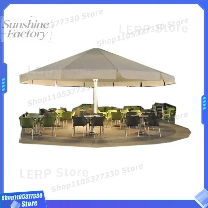 Dia 7m Luxurious Semi-automatic Sun Parasol Patio Big Parasol Umbrella Garden Outdoor Umbrella Patio Umbrellas for Sale