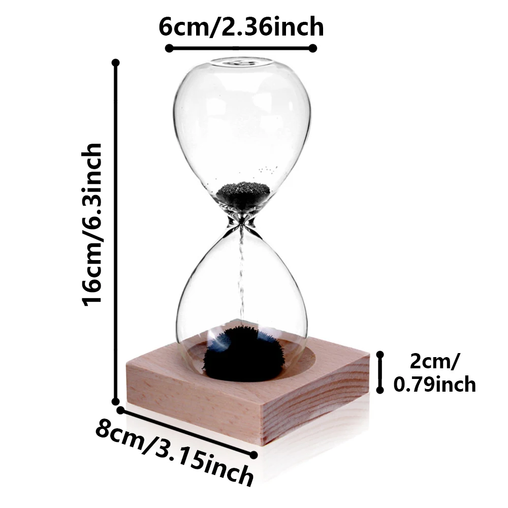 1 قطعة مروحة الحب مضحك اسم مخصص ديكور المنزل مع قاعدة الساعة الرملية مؤقت رملي مع قاعدة الخشب الطبيعي هدية لها #3