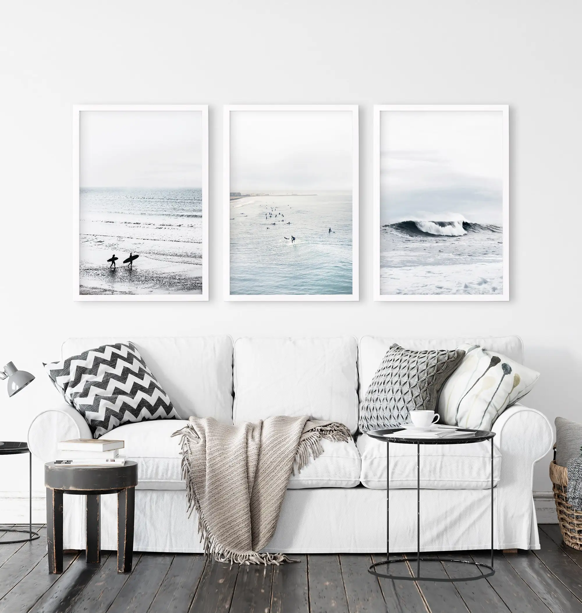 Zachte blauwe kust-surf wandku - Home Fragrance Ocean Breeze recensie en prijs