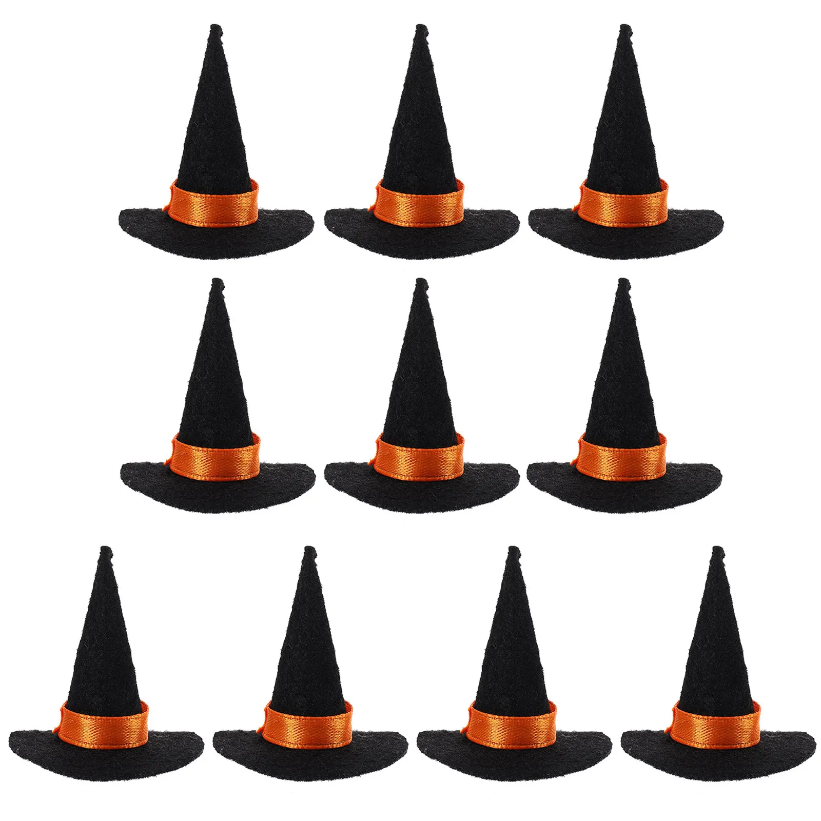 

Набор из 60 мини-шляпок ведьм из фетра с брелоками-этикетками: разноцветные бирки для багажа, ключей, сувениров для вечеринок, праздничного декора, аксессуары для шляп эльфов