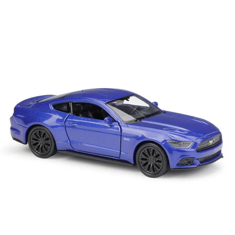 WELLY 1:36 2015 Ford Mustang GT Alloy Sports Car Model Simulation Diecast Metal Toy Vehicles Car Model Collection Childrens Gift