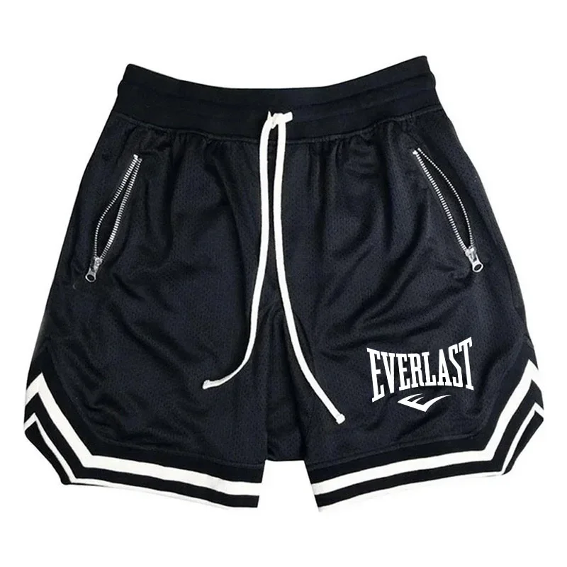 Basketball EVERLAST Shorts Male Casual Sports Shorts Mesh Fitness Short Trousers Breathable Five Points Pant Running Clothing