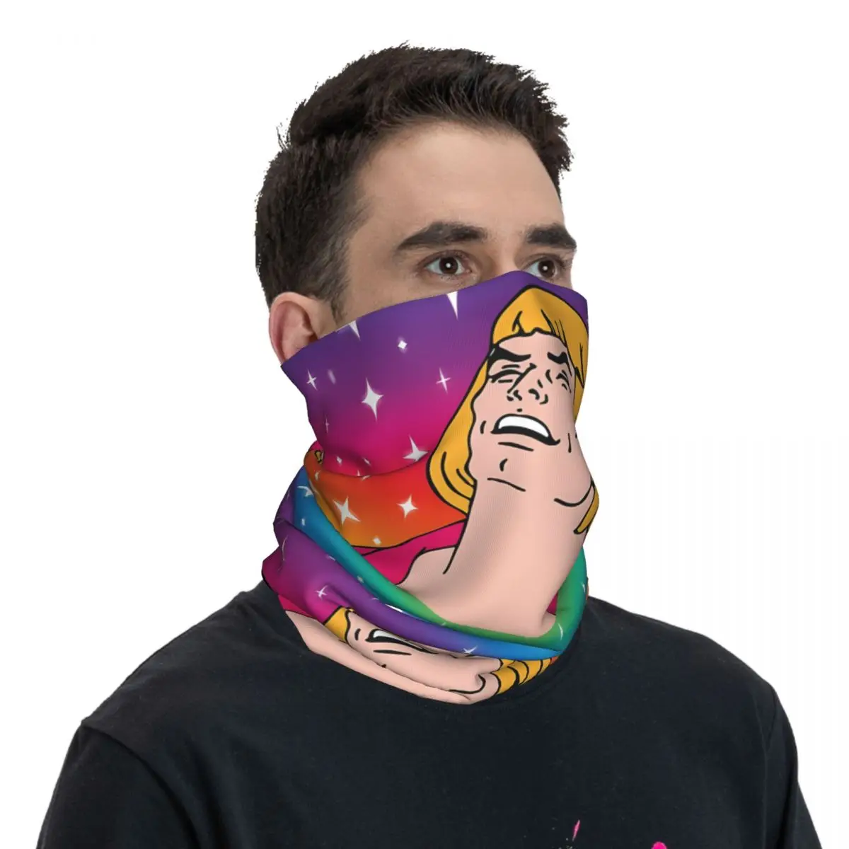 What's Going On Scarf Neckerchief Neck Face Mask Polyester