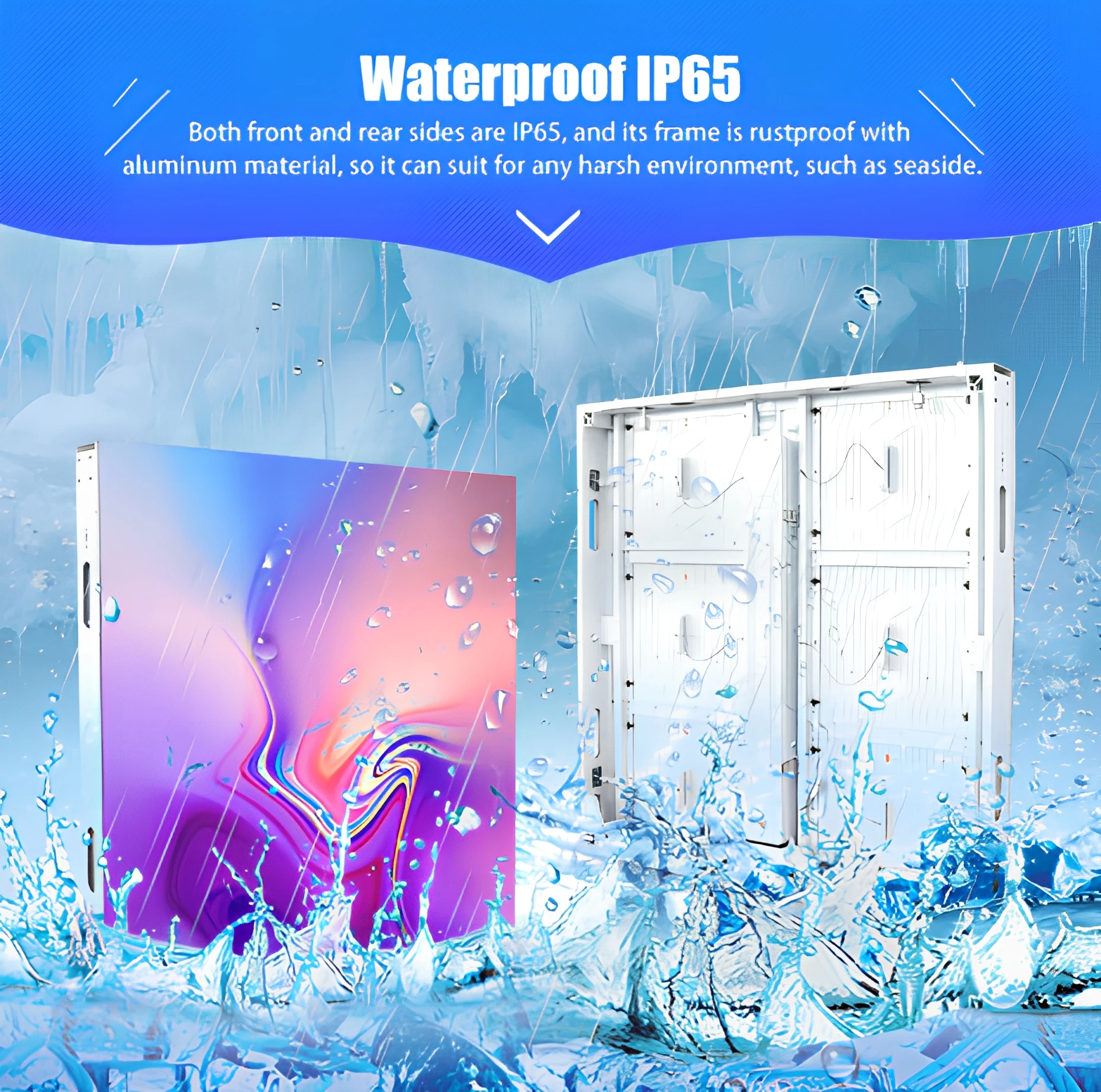 Naked Eye 3D LED Billboard P4 Waterproof Led Advertising Screen For Shopping Mall Landmark Display