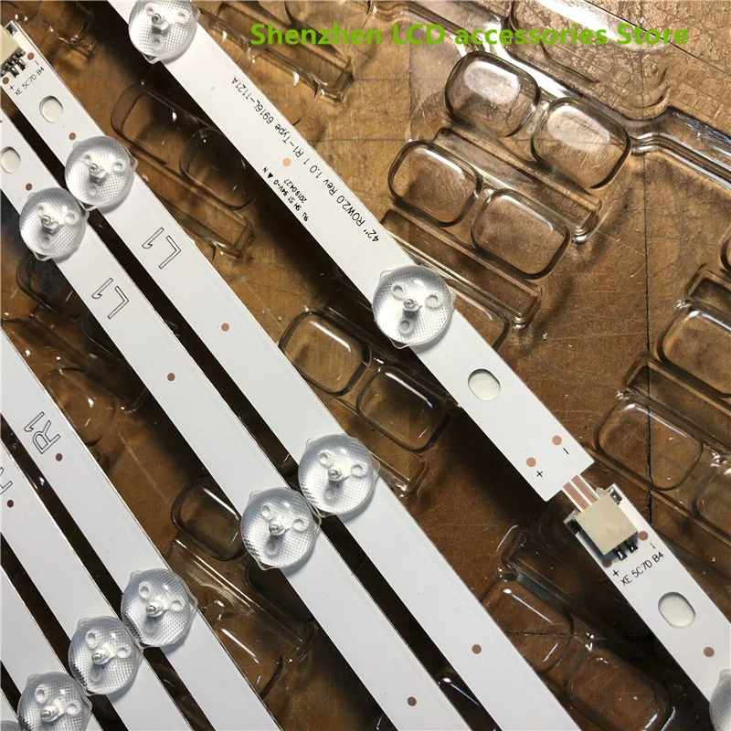 12 Cái/lô Cho Skyworth 42E380S Màn Hình LCD Có Đèn Nền Đèn Thanh 6637L-0017A LC420DUN [SF]] [[U3] R1 + L1 = 83.2 Cm R2 + L2 = 83.2 Cm