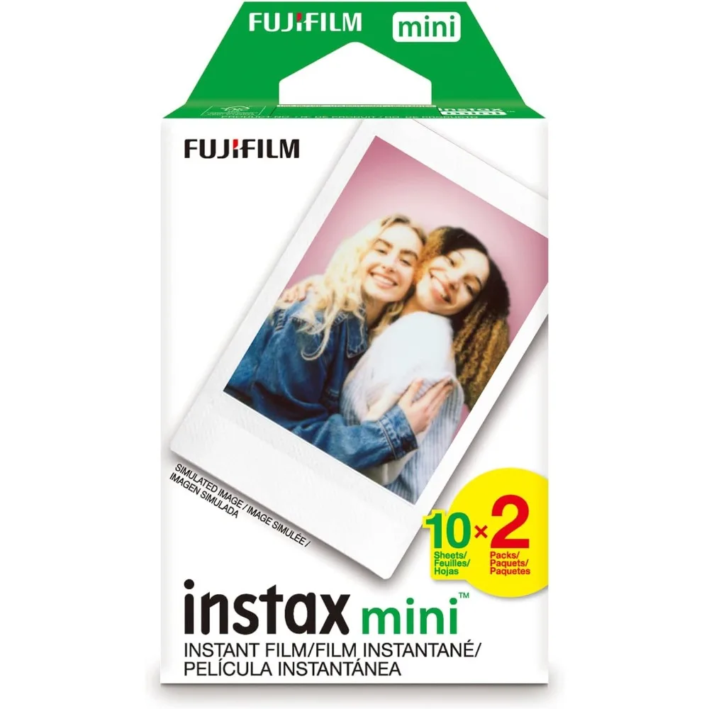 Instax Mini Instant Film for Fujifilm Instax Mini Cameras 20 Exposures Color Film Pack
