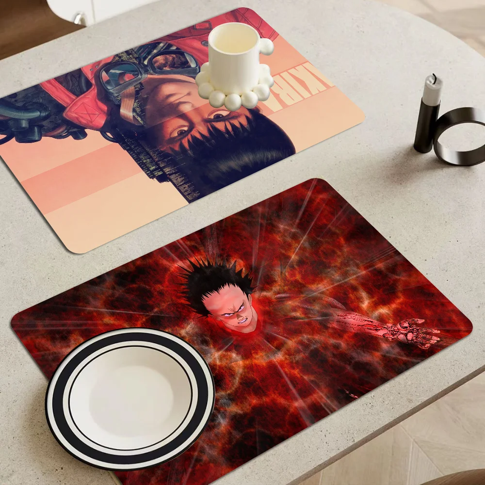 

Anime Akira Non-slip Fast Water Absorption Anti-scalding Imitation Tile Printing Coffee Machine Draining Pad