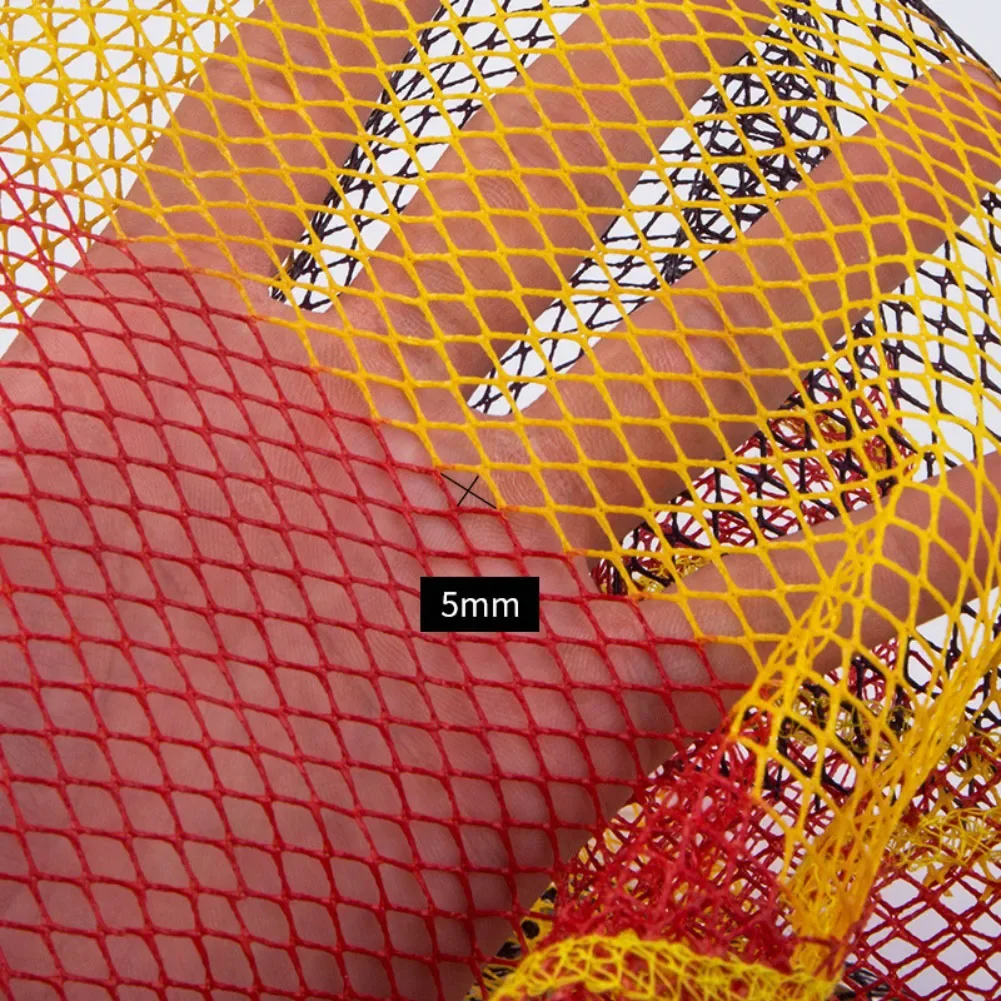 For Shore Fishing Fishing Landing Net Foldable Fishing Landing Net Fishing Net Yellow Resistant To Freshwater And Saltwater