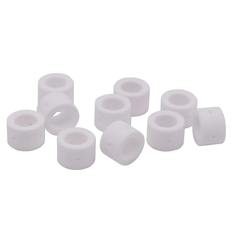 BEAU-60Pcs For PT-31 JG-40 WSD-LG40 Plasma Cutter Consumables Alumina Ceramics Shield Cup 18204 & Gas Ring 18785