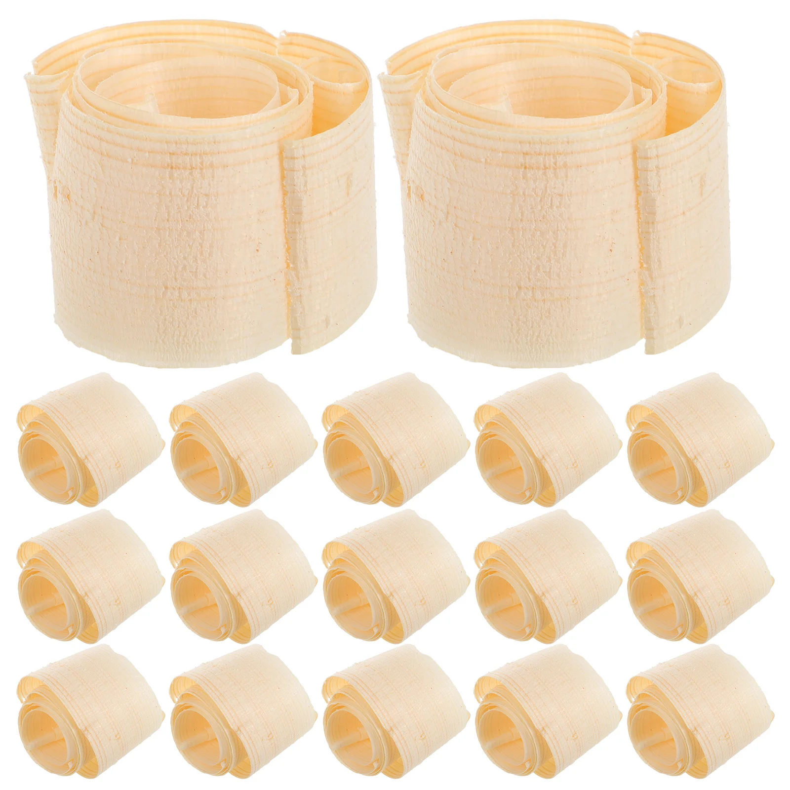 

20Pcs Wooden Shavings Carpentry Workshop DIY Uncolored Handmade Shredded Wood for Crafts Box Filler Crinkle Decorative Filler