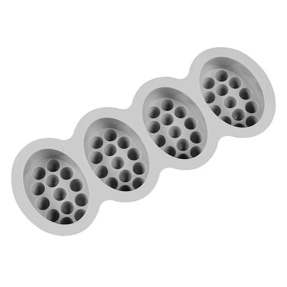 

4 Cavity Silicone Mold for Soap Making H made Bar Massage Brush Cake Baking Oven Safe Non Stick Easy Clean Reusable Flexible