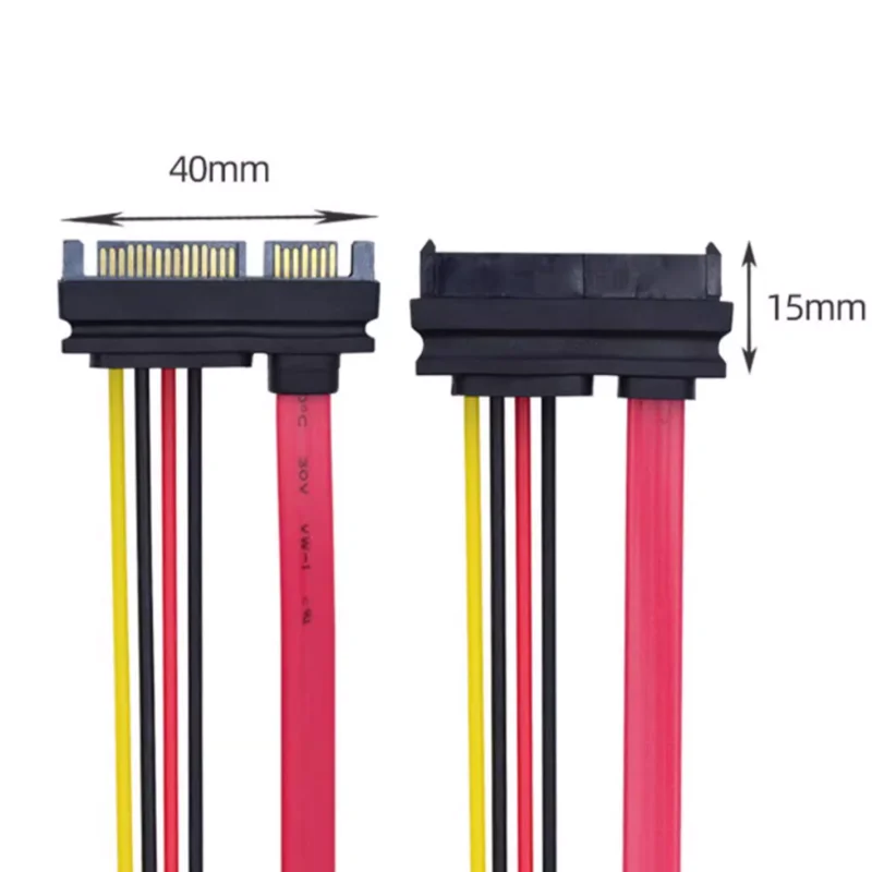 0.1m 0.5m SATA Adapter 7+15P Extension Cord SFF-8482 SAS29pin to SATA 22Pin Hard Disk Connected to Motherboard