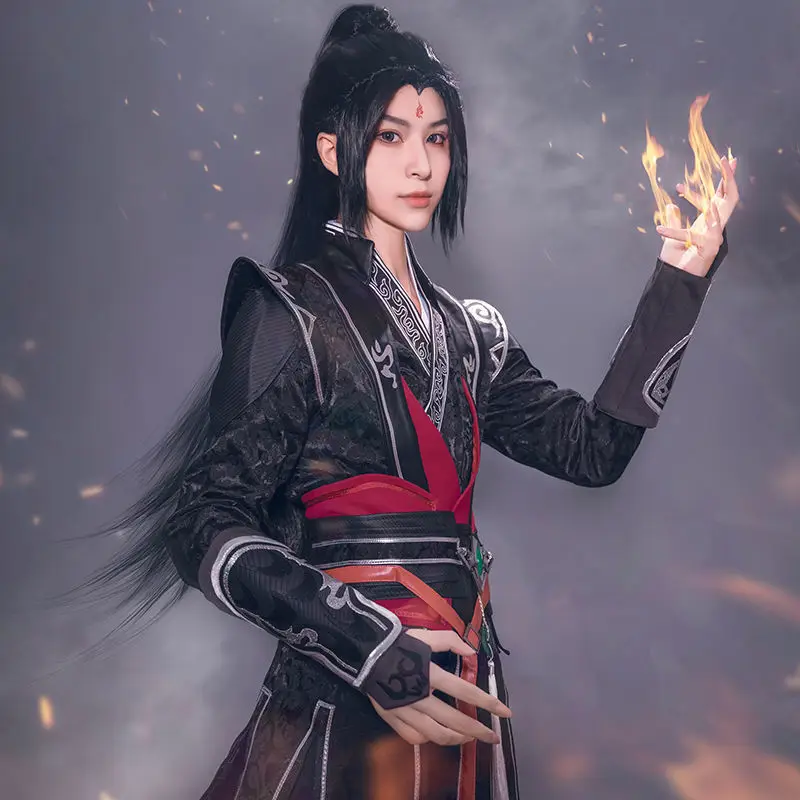 Scum Villain Self Saving System SVSSS Shen Qingqiu Luo Binghe Cosplay Costume Bingqiu MXTX Cos Dress Hanfu Wig Full Set