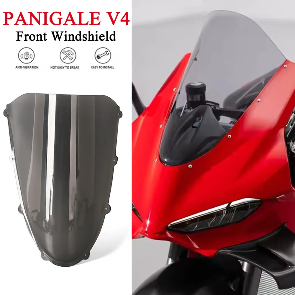 

Motorcycle Accessories Height Windscreen Windshield Screen Deflector Protector For Ducati Panigale V4 V4R PANIGALE V4S 2025 2026