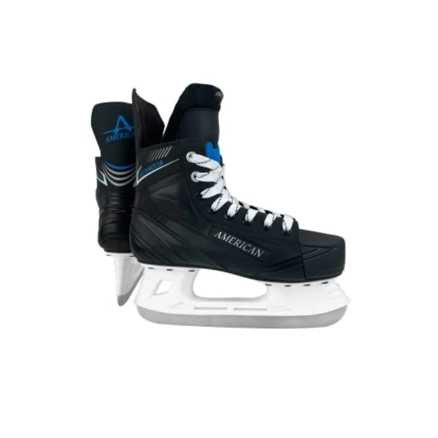 

American Athletic Ice Force Hockey Skates for Men - Lightweight Ice Skates with Reinforced Ankle Support Moisture-Resistant Lin