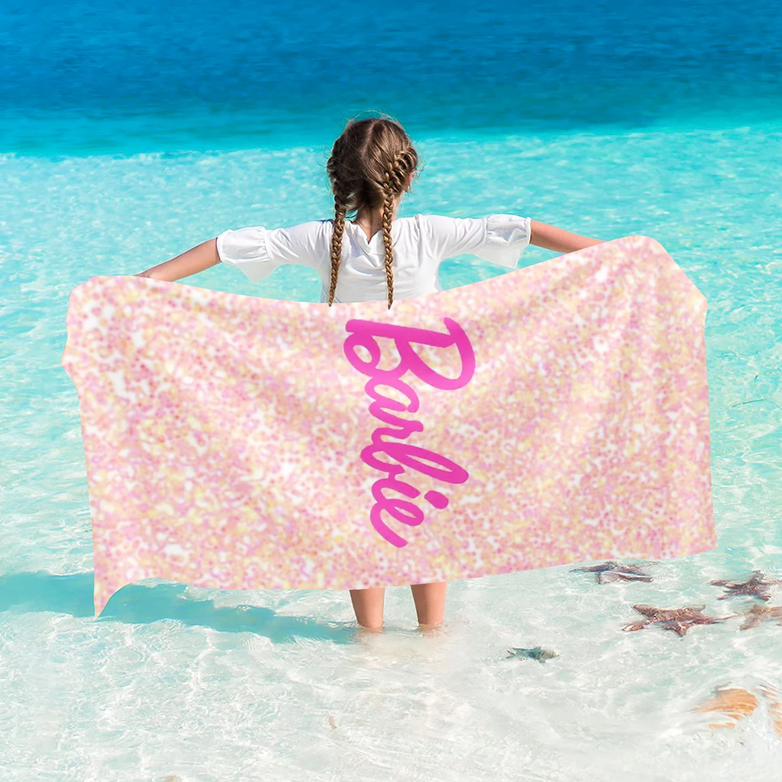 Barbie Towel Beach Sauna Travel Microfibre Bathroom Set Bath Towels Quick Dry Hotel Supplies Gym Accessories For Home