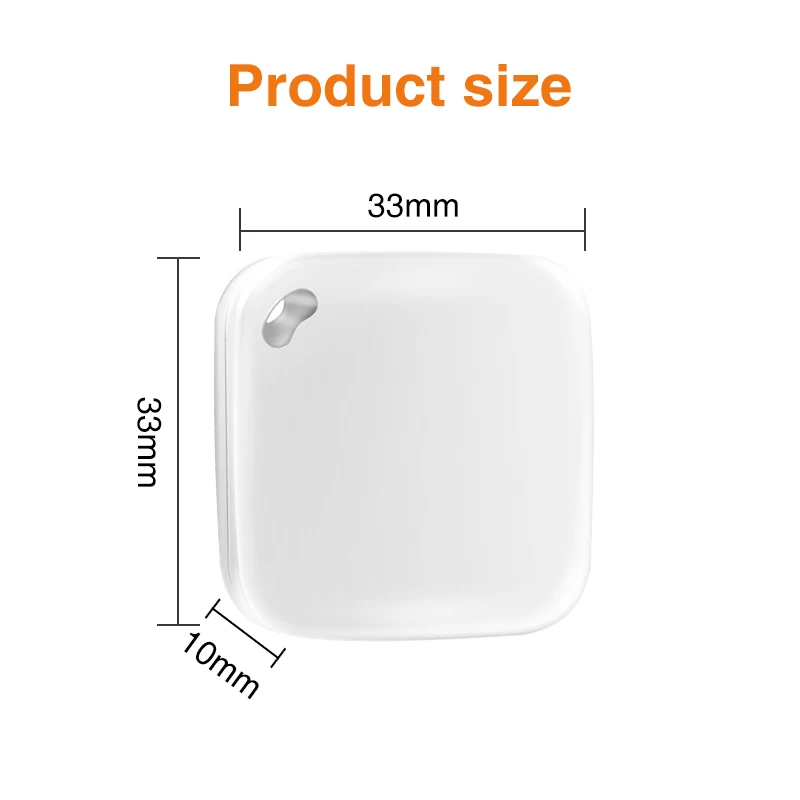 Smart GPS Tracker Works With Apple Find My APP Pet Kids Luggage Key Tracking Global Accurate Positioning Bluetooth Tag Tracker