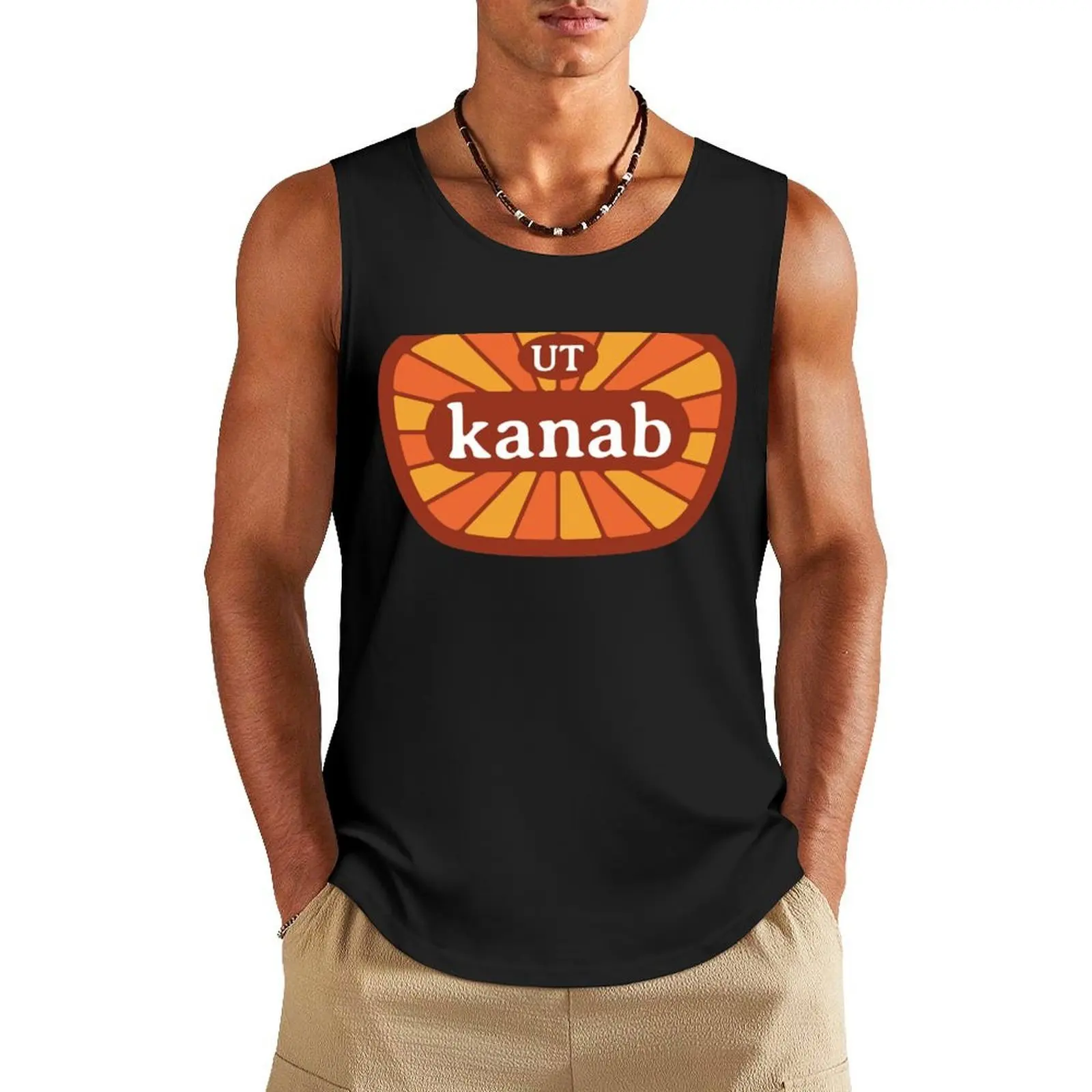 

Kanab Utah South Utah Desert Sunburst UT Pride Tank Top Man sleeveless shirt t shirt Men's clothing Body man
