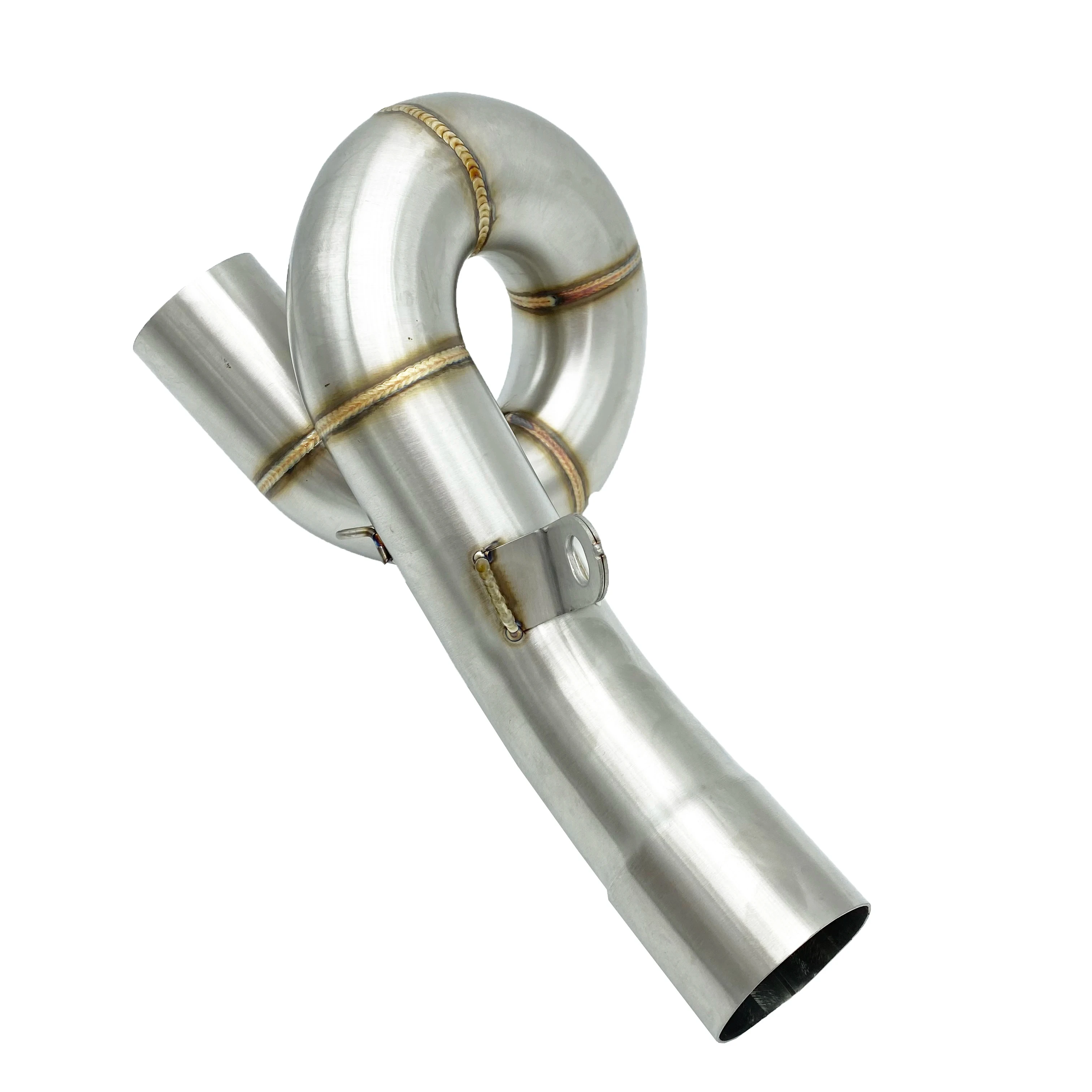 High - Efficiency Motorcycle Exaust Stainless Steel Moto Racing Pipe Middle Section For Kawasaki ZX6R 2009-2019