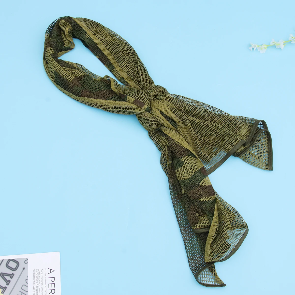 

2pcs Camouflage Mesh Scarf Windproof Sandproof Anti Mosquito Outdoor Hiking Hunting Lightweight Breathable Face Neck for Camping