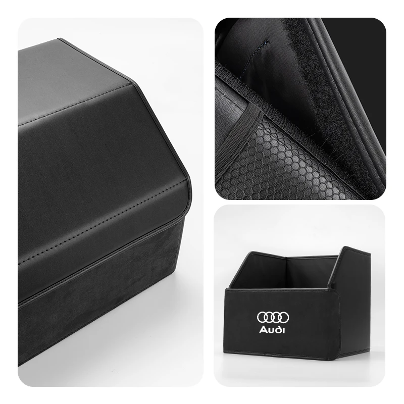 Car Trunk Storage Box Collapsible Travel Organizer Bag For Audi ABT A1 A3 A4 A5 A6 A7 A8 Q2 Q3 Q5 Q7 Q8 Quattro S7 S8 RS5 S3 S4