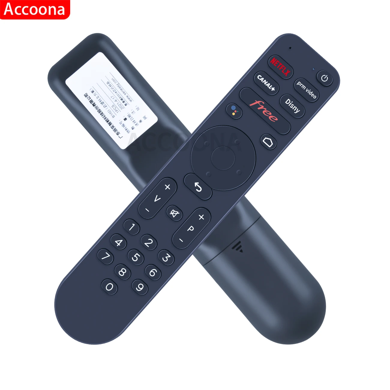 Voice remote control for Freebox Pop TV box