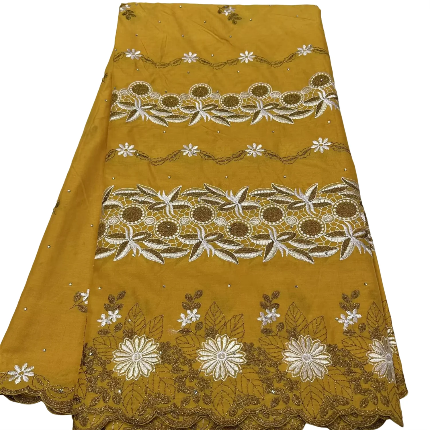 

Layfaya Швейцарская вуаль, кружевная ткань со стразами, африканская нигерийская вышивка, хлопковое кружево, новинка 2025 года, кружево для женщин, праздничное платье, шитье