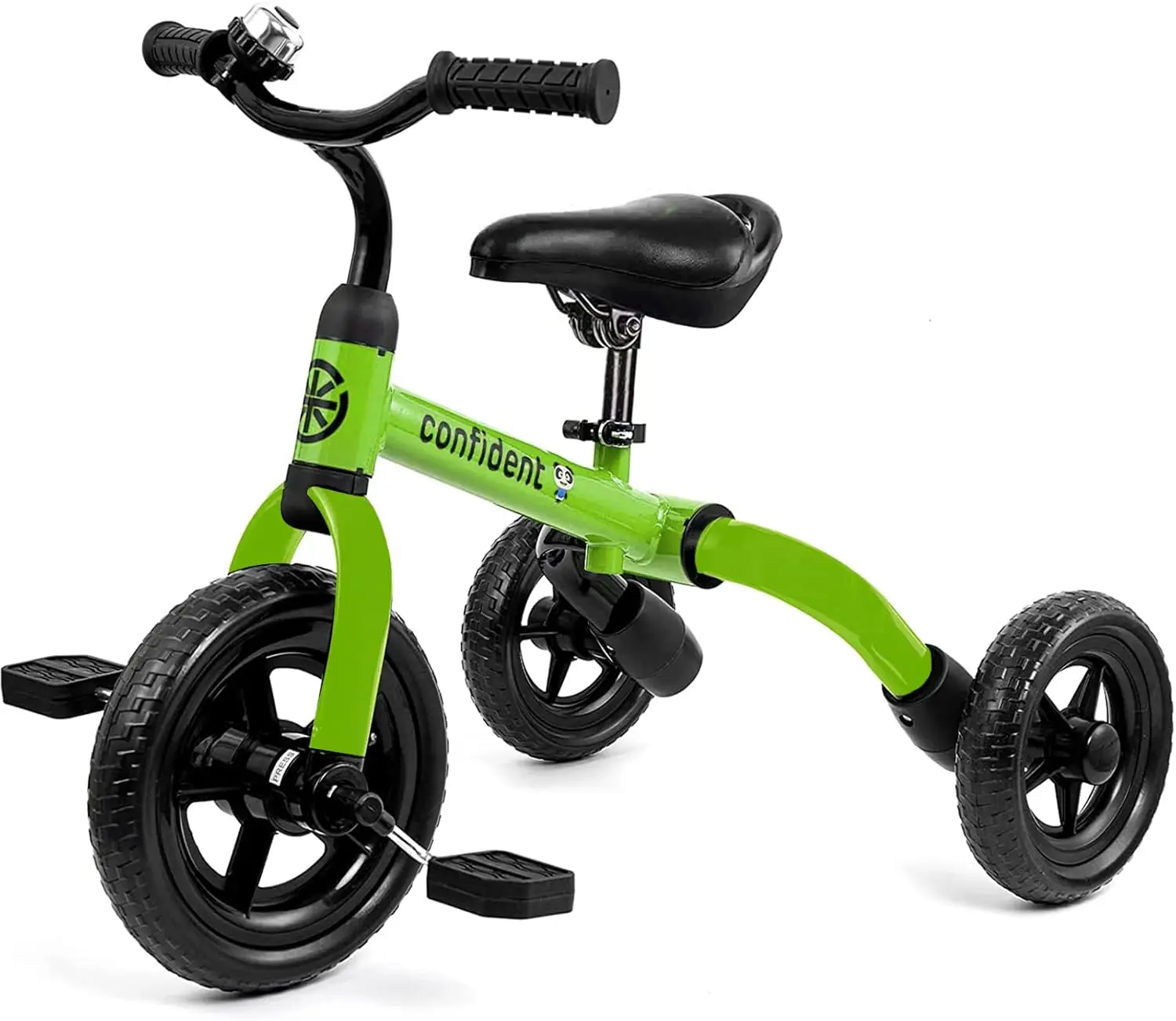 Tricicli per bambini 3 in 1 per ragazzi e ragazze di 2-5 anni con pedale e campanello staccabili con sedile regolabile, equilibrio pieghevole per bambini