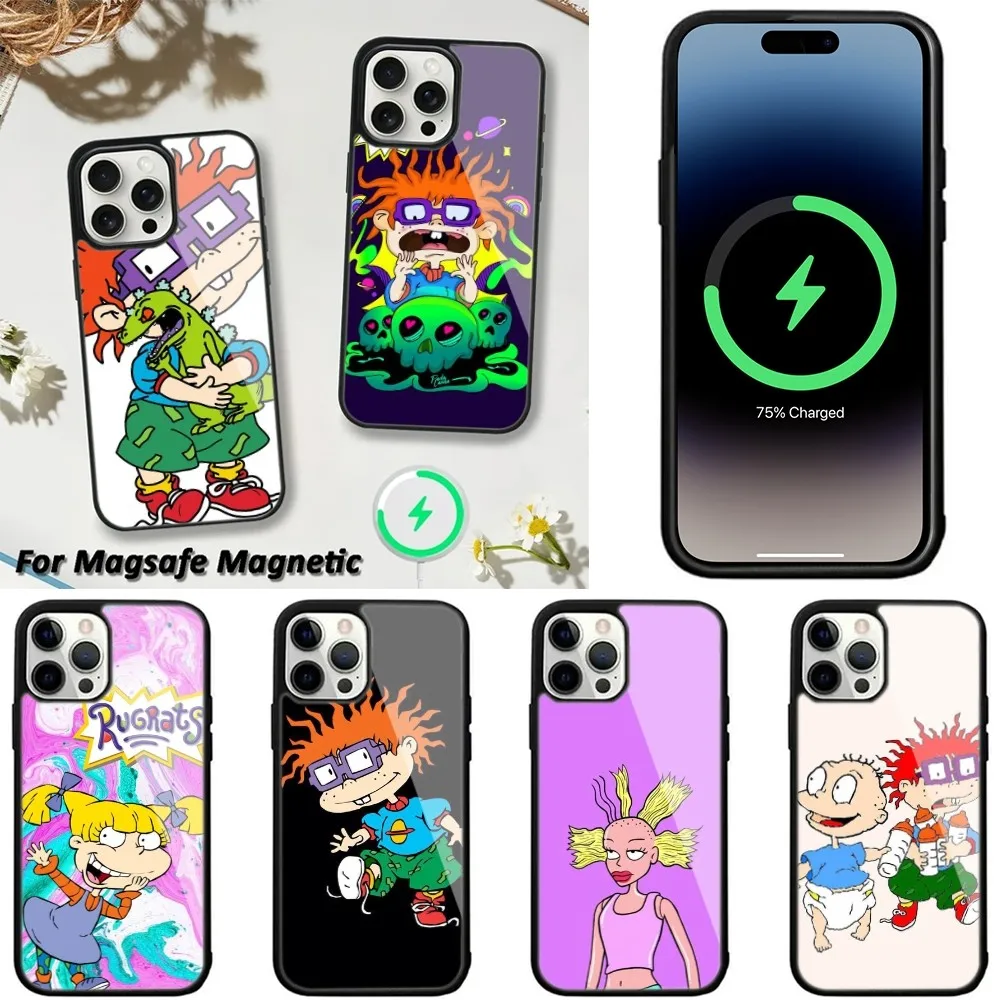 

Funny R-Rugrats Phone Case For iPhone 15,14,13,12,11 Pro Max Plus Wireless Charging