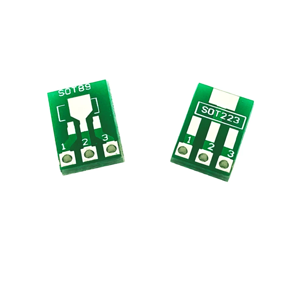 50Pcs SOT223 SOT89 SOT-89 SOT22-3 Turn SIP3 Double-Side SMD Turn To DIP Adapter Converter Plate SOT SIP IC Socket PCB Board Diy