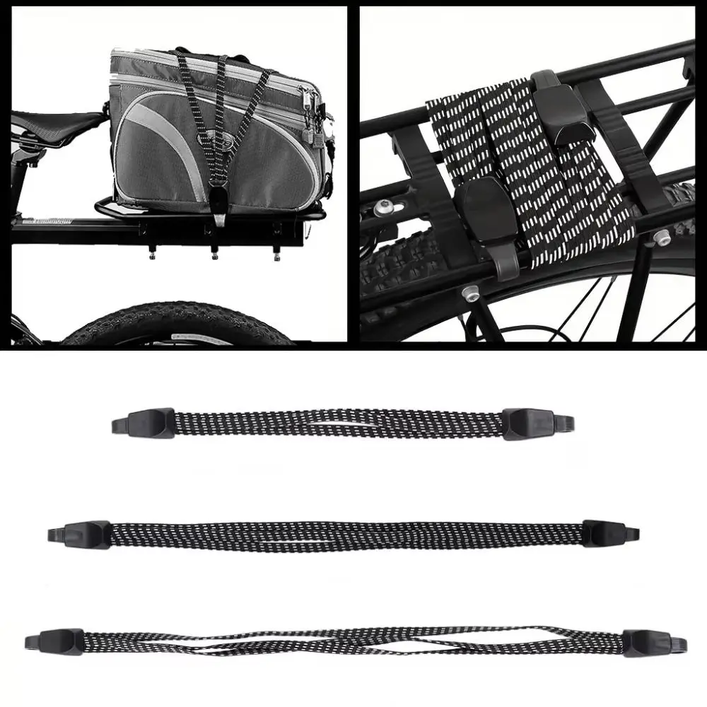 Rubber Bicycle Luggage Rope Black Strong Elasticity Tensioning Belts Convenient to Carry Bike Elastic Straps Bike Accessories
