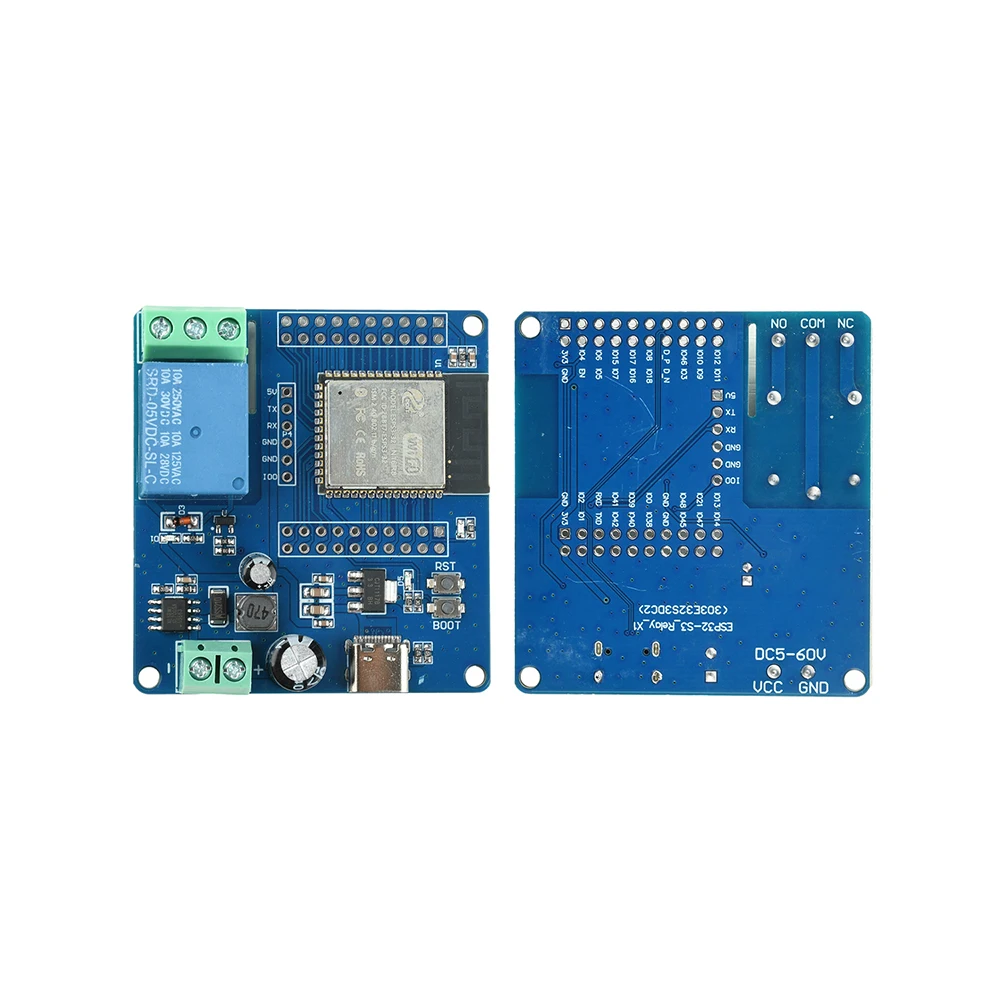 DC 5-60V Einkanal-Relaismodul WI-FI BT ESP32-N16R8 Relaisplatine Typ-C-Schnittstelle – Detail 14