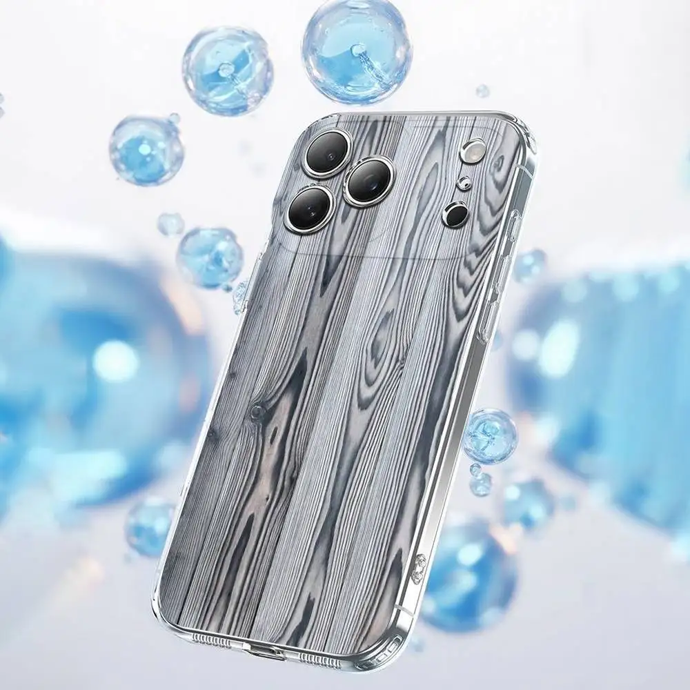 حافظة هاتف من نسيج شجرة الخشب الطبيعي لهاتف آيفون 14,11,15,17,13,12,16,Plus,E,Air,Pro,Max,غطاء شفاف صغير