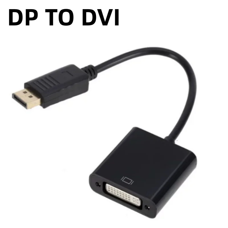 DP to DVI Adapter Mother Display Transfer Line Displayport Video Card DP Projector DVI Connection Cable for Computer Accessories