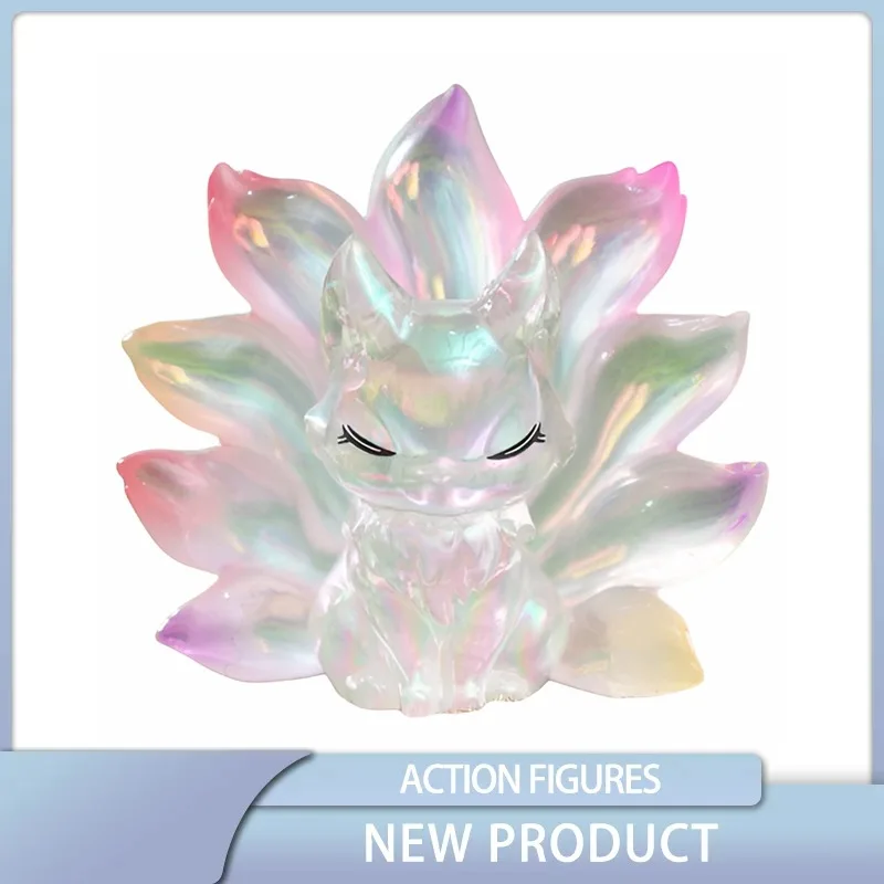 

Nine-tailed Fox Modeling Blind Box Collection Desktop Ornament Kawaii Ay Gives A Girl Action Figure Model Toys