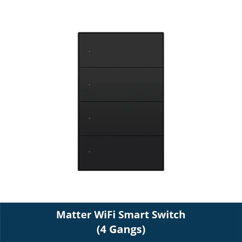 

Умный переключатель AWAH Matter Wi-Fi, настенный выключатель, умное управление, кнопка Gangs Forsmartthings Homekit, приложение 4, Gangs