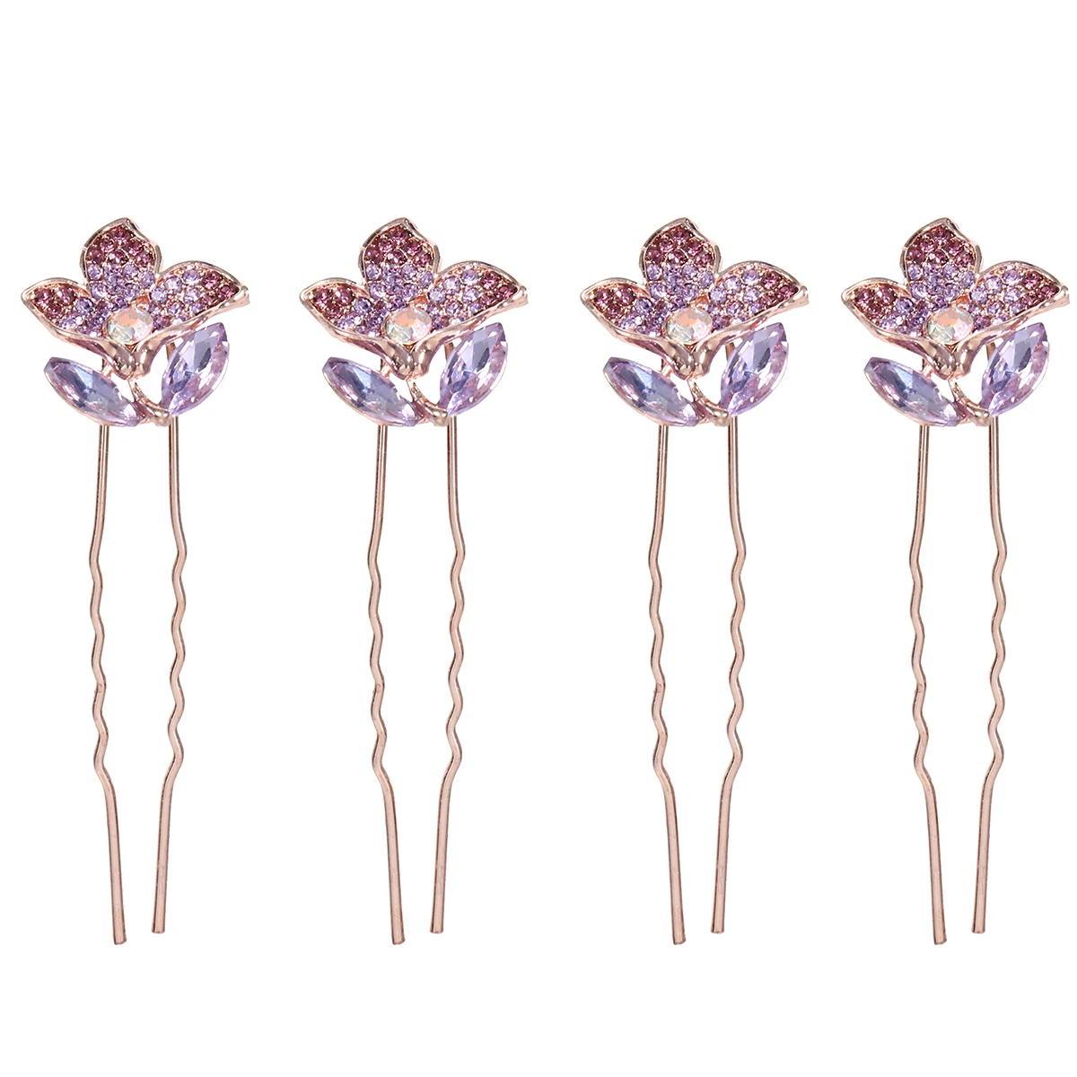 

4 Pcs Hairpin Accessories Elegant Premium Durable Bride Bridesmaid Wedding Women Bride Hairclip Flower Decor Daily