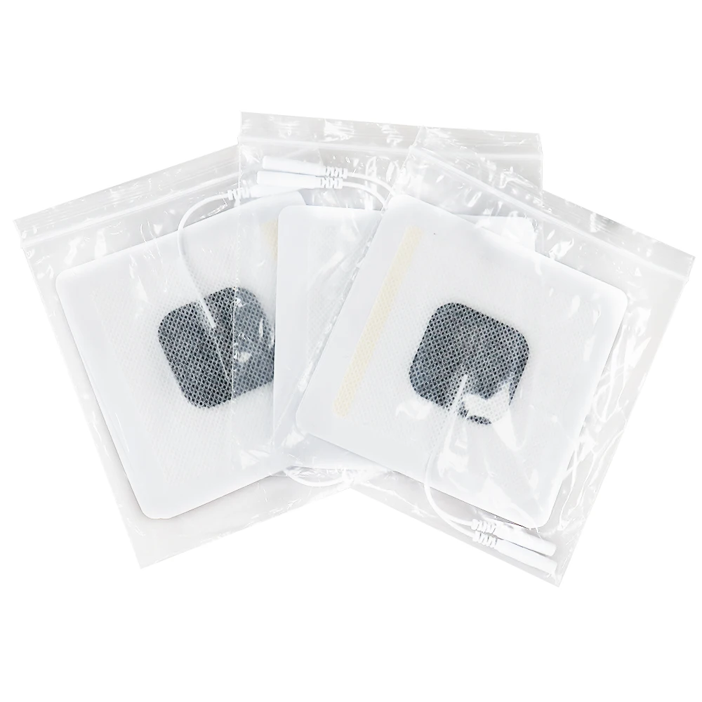 10/20Pcs TENS EMS Unit Electrode Pads Self-adhesive Gel Non-woven Fabric Replacement Pads for Muscle Stimulator Body Massager