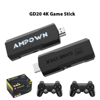 Ampown GD20 Game Console 4K 60fps HDMI Low Latency Output GD10 Ultra TV Game Stick X2 Portable Retro Console Built-in 70000 Game