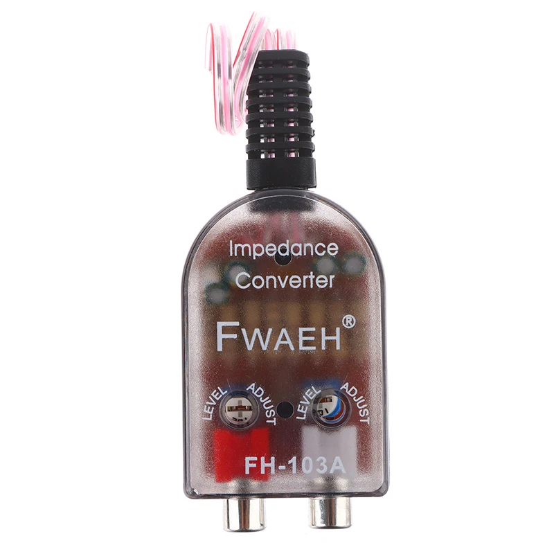 High Level Speaker Signal To Low Level RCA Adapter Car Audio High To Low Subwoofer Converter