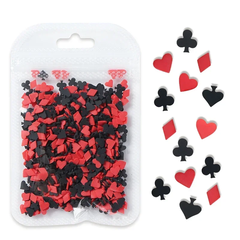 Poker Clay Slices For DIY Epoxy Resin Mold Jewelry Fillings