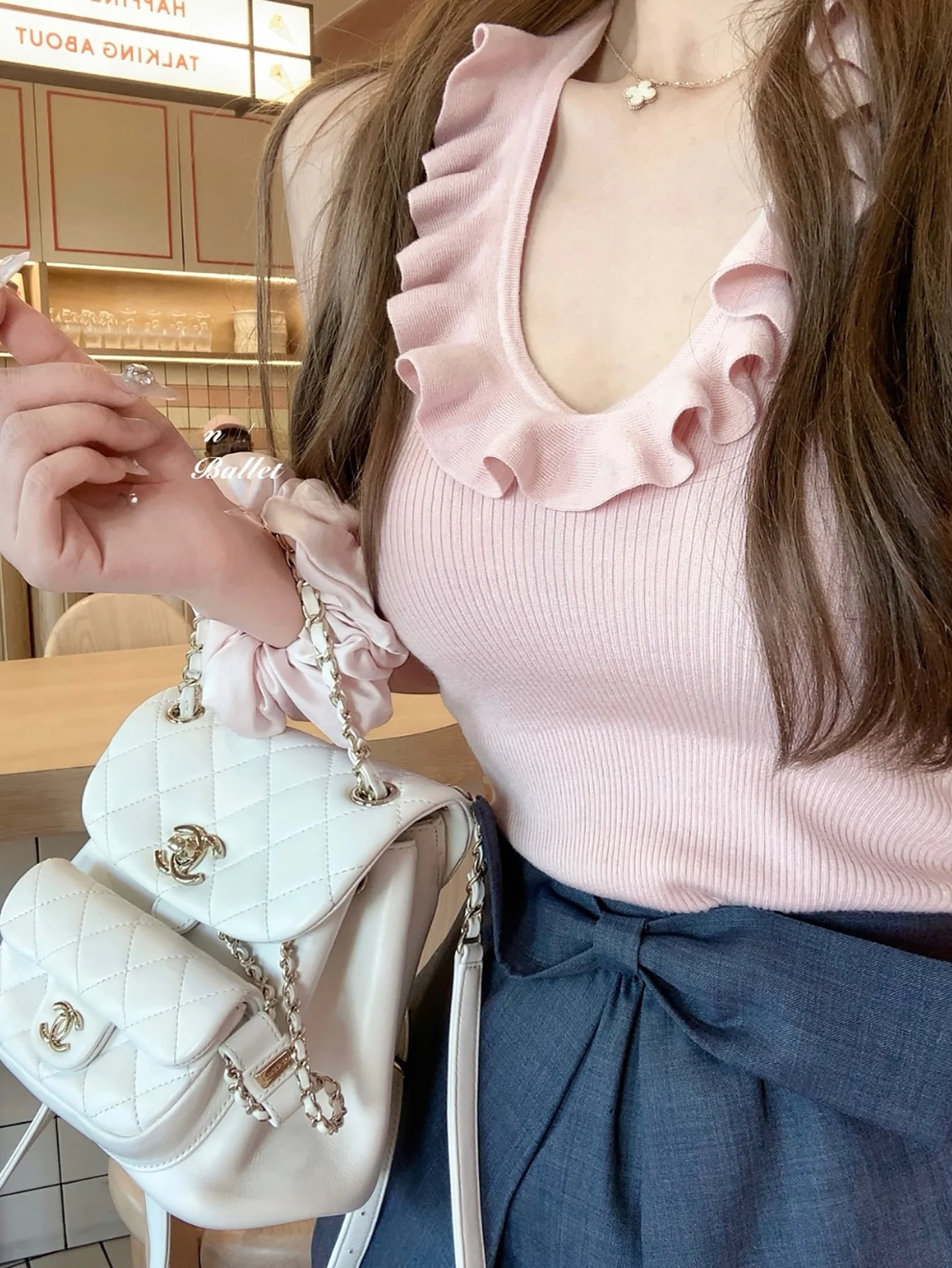 

Kimicoy Pure Desire Lace Trim ter Ne Top Women's Summer Girl's Strap Vest Sweet Sle Slim Fit Inner Wear Regular Length