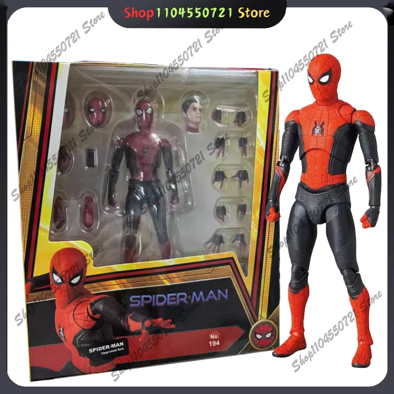 En Stock MAFEX No.194 Tom Holland Spider-Man Far From Home Figura de Acción Articulada