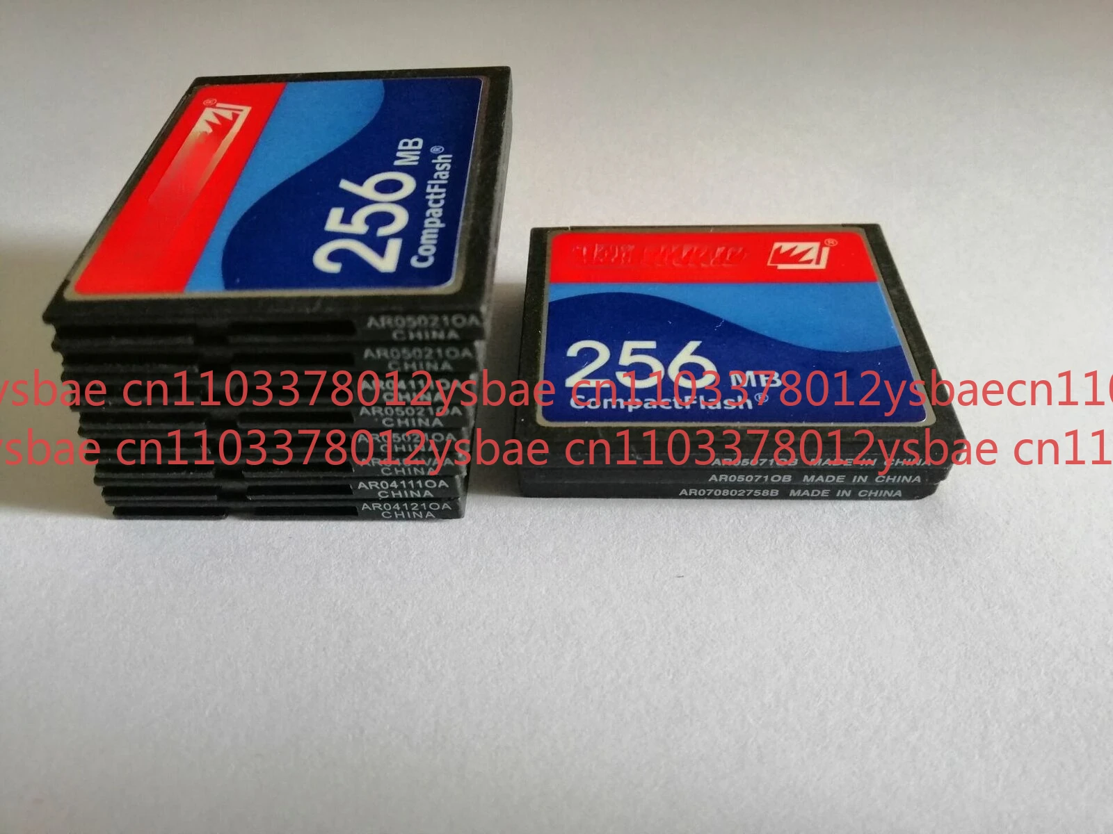 Used 10PCS FOR Sandisk 256MB Compact Flash Card 256MB CF Memory card SDCFJ/SDCFB