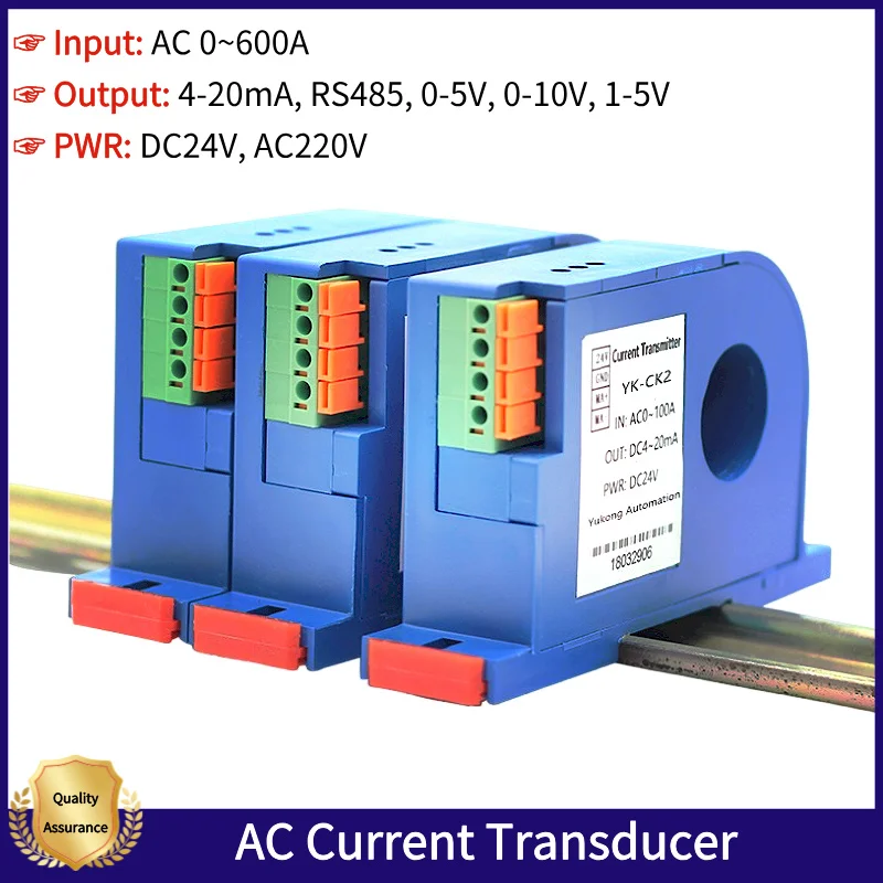 

AC Hall Effect Current Sensor Digital Current Sensor 300 amp Current Sensor Transducer with 0-10V 4-20ma rs485 Output