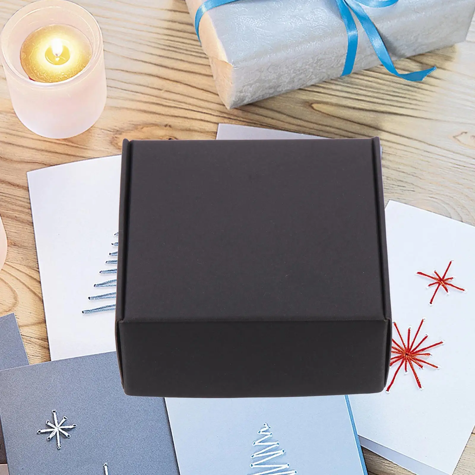 20Pcs Black Paper Packing Boxes Mailing Shipping Box Anti-Drop Compression Resistant Courier Boxes Mailing Packing Box